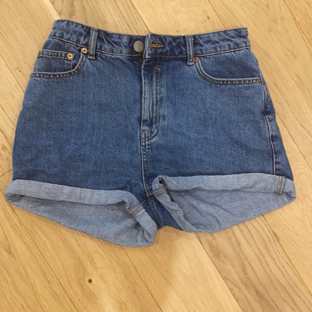 Asos high waist jean shorts